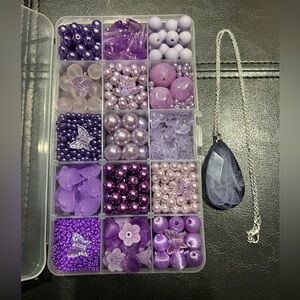 Craft Beads, LILAC & LAVENDER - DON’T SMELL, Jewelry Supplies, loose bulk beads